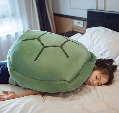 Coussins portables en forme de carapace de tortue - Vert