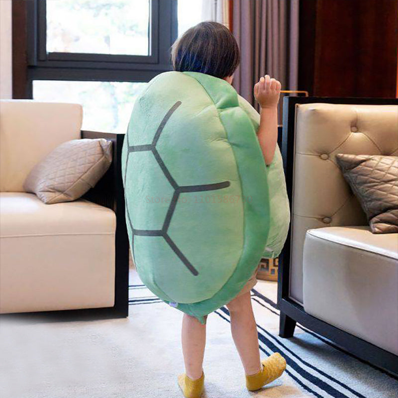 Coussins portables en forme de carapace de tortue - Vert